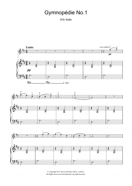 page one of Gymnopedie No. 1 (Violin Solo)