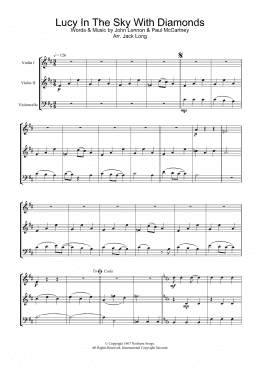 page one of Lucy In The Sky With Diamonds (Violin Solo)