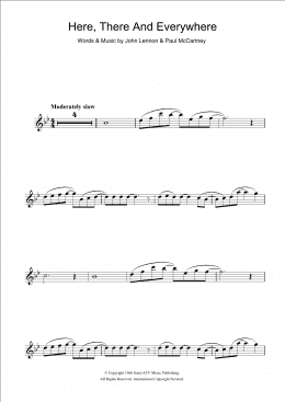 page one of Here, There And Everywhere (Flute Solo)