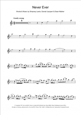 page one of Never Ever (Flute Solo)