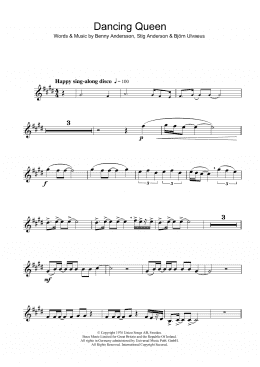 page one of Dancing Queen (Alto Sax Solo)