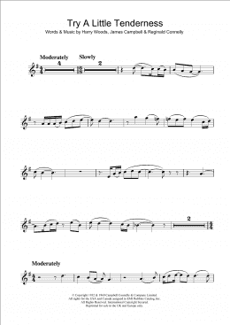 page one of Try A Little Tenderness (Alto Sax Solo)