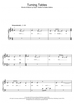 page one of Turning Tables (5-Finger Piano)