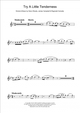 page one of Try A Little Tenderness (Flute Solo)