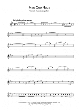 page one of Mas Que Nada (Say No More) (Alto Sax Solo)