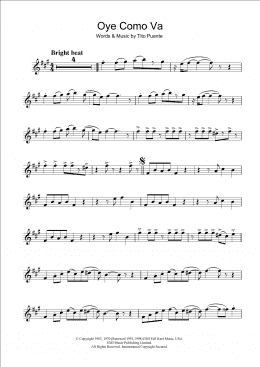 page one of Oye Como Va (Alto Sax Solo)