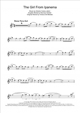 page one of The Girl From Ipanema (Garota De Ipanema) (Clarinet Solo)