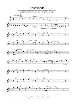 page one of Desafinado (Slightly Out Of Tune) (Flute Solo)