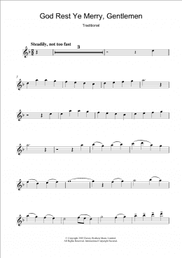 page one of God Rest Ye Merry, Gentlemen (Flute Solo)