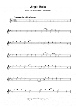 page one of Jingle Bells (Flute Solo)