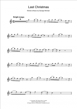 page one of Last Christmas (Flute Solo)