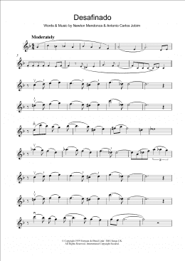 page one of Desafinado (Slightly Out Of Tune) (Violin Solo)