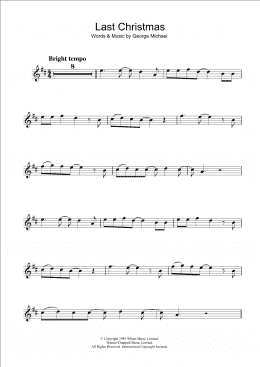 page one of Last Christmas (Alto Sax Solo)