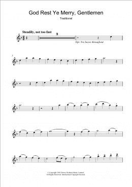 page one of God Rest Ye Merry, Gentlemen (Violin Solo)