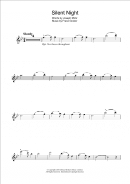 page one of Silent Night (Violin Solo)