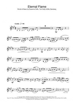 page one of Eternal Flame (Clarinet Solo)