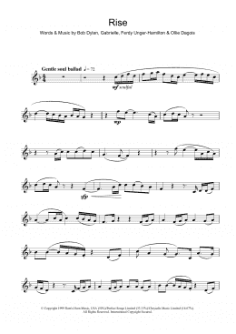 page one of Rise (Flute Solo)