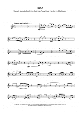 page one of Rise (Violin Solo)