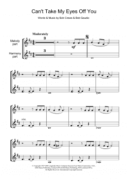 page one of Can't Take My Eyes Off Of You (Clarinet Solo)