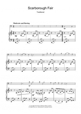 page one of Scarborough Fair (Cello Solo)