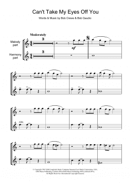 page one of Can't Take My Eyes Off Of You (Flute Solo)