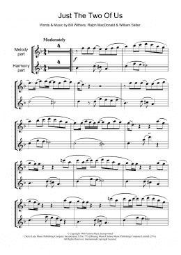 page one of Just The Two Of Us (Flute Solo)