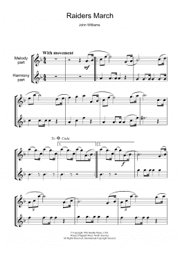 page one of Raiders March (from Raiders Of The Lost Ark) (Flute Solo)