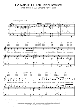 page one of Do Nothin' Till You Hear From Me (Piano, Vocal & Guitar Chords)