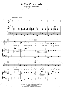 page one of At The Crossroads (Piano, Vocal & Guitar Chords)