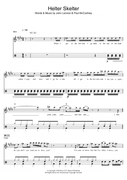 page one of Helter Skelter (Drums)