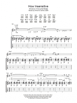 page one of How Insensitive (Insensatez) (Guitar Tab)