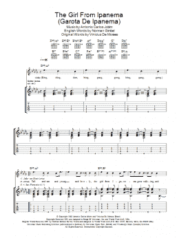 page one of The Girl From Ipanema (Garota De Ipanema) (Guitar Tab)