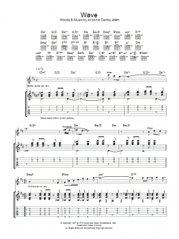 page one of Wave (Guitar Tab)