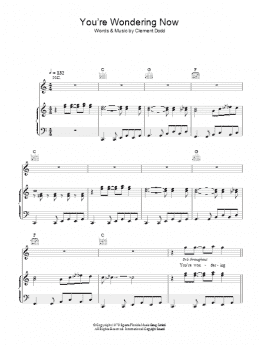 page one of You're Wondering Now (Piano, Vocal & Guitar Chords)