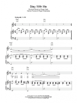 page one of Stay With Me (Piano, Vocal & Guitar Chords)