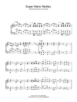 page one of Super Mario Bros Theme (Piano Solo)