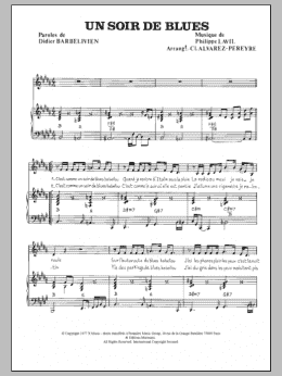 page one of Un Soir De Blues (Piano & Vocal)