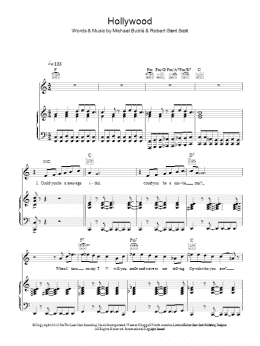 page one of Hollywood (Piano, Vocal & Guitar Chords)