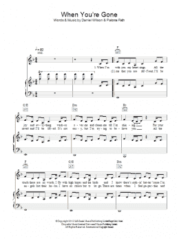 page one of When You're Gone (Piano, Vocal & Guitar Chords)