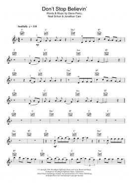 page one of Don't Stop Believin' (Violin Solo)