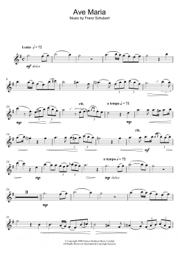 page one of Ave Maria (Alto Sax Solo)