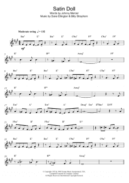 page one of Satin Doll (Alto Sax Solo)