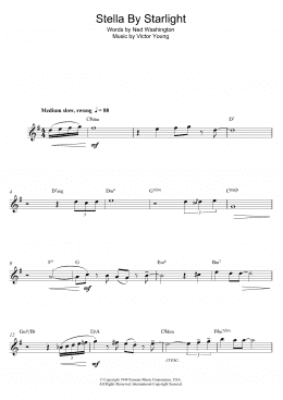 page one of Stella By Starlight (Alto Sax Solo)