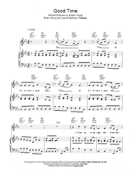 page one of Good Time (Piano, Vocal & Guitar Chords)