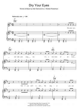 page one of Dry Your Eyes (Piano, Vocal & Guitar Chords)