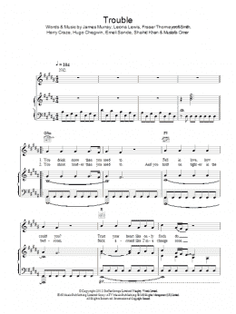 page one of Trouble (Piano, Vocal & Guitar Chords)