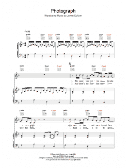 page one of Photograph (Piano, Vocal & Guitar Chords)