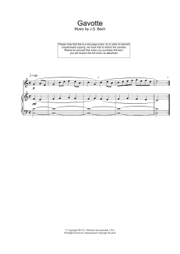 page one of Gavotte (Flute Solo)