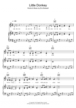 page one of Little Donkey (Piano, Vocal & Guitar Chords)