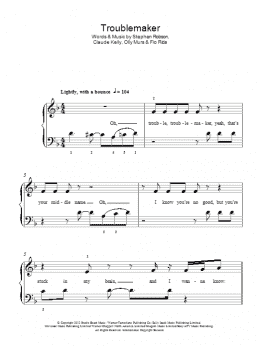 page one of Troublemaker (Easy Piano)